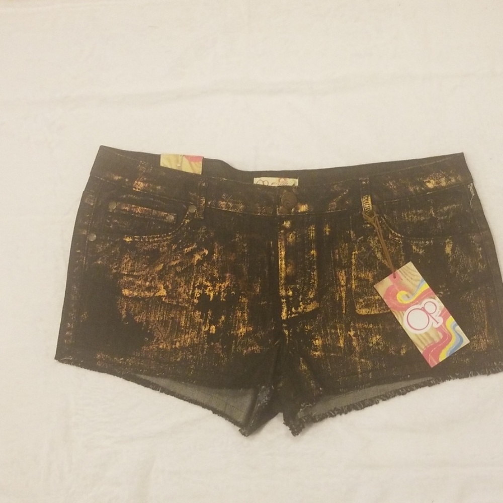 Junior Black Foil shorts